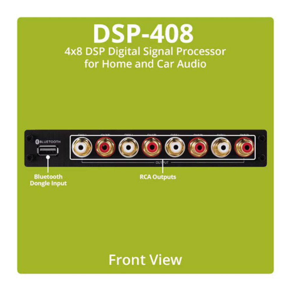Dayton Audio DSP-408 4x8 DSP Digital Signal Processor for Home and Car ...