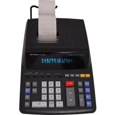 Sharp EL-2196BL | 12 Digit Printing Calculator Black New 1