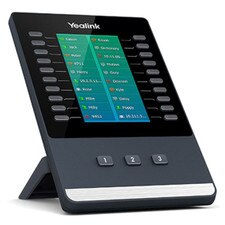 Yealink EXP50 Color Expansion Module with 4.3-inch color screen, 20 programmable keys, and 3 page keys for enhanced call management and productivity.