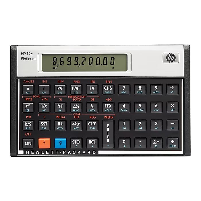 HP 12C Platinum 10-Digit Battery Powered Financial Calculator (F2231AA) New 1