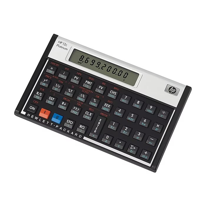 HP 12C Platinum 10-Digit Battery Powered Financial Calculator (F2231AA) New 2