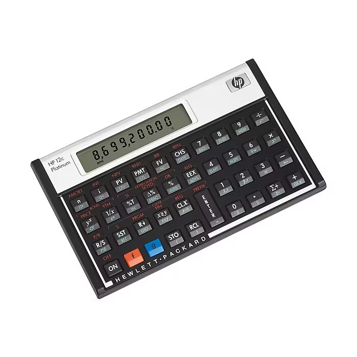 HP 12C Platinum 10-Digit Battery Powered Financial Calculator (F2231AA) New 3