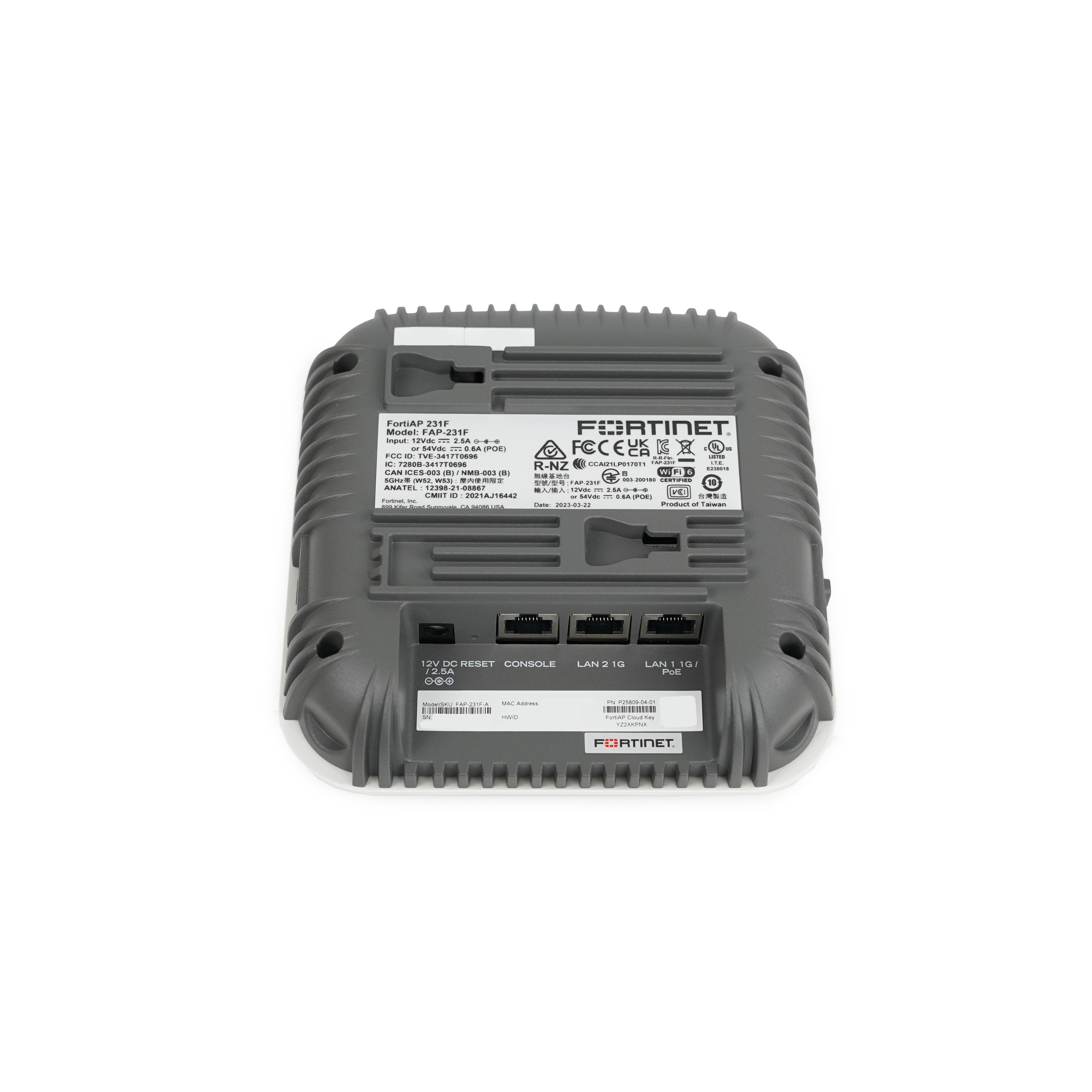 Fortinet FortiAP 231F Wireless Access Point (FAP-231F-A) | New