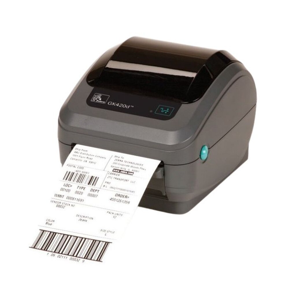 Zebra GK420D Direct Thermal Barcode Label Printer (GK42-202510-000, GK42-202520-000) Like New 2