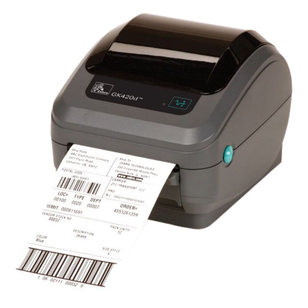 Zebra GK420d Direct Thermal Desktop Printer (GK42-202510-000, GK42-202520-000) Like New 3