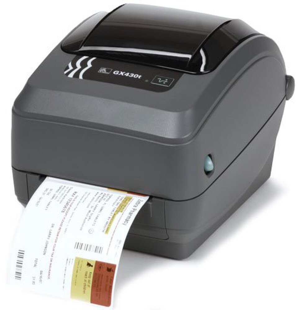 Zebra GX430T Barcode Label Printer (GX43-102410-000) New 2