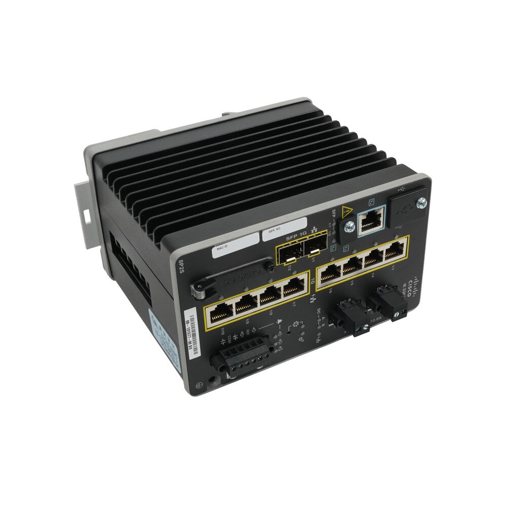 Cisco Catalyst IE-3300-8P2S-E Rugged 8-Port PoE Industrial Ethernet Network Essentials Switch Refresh 2