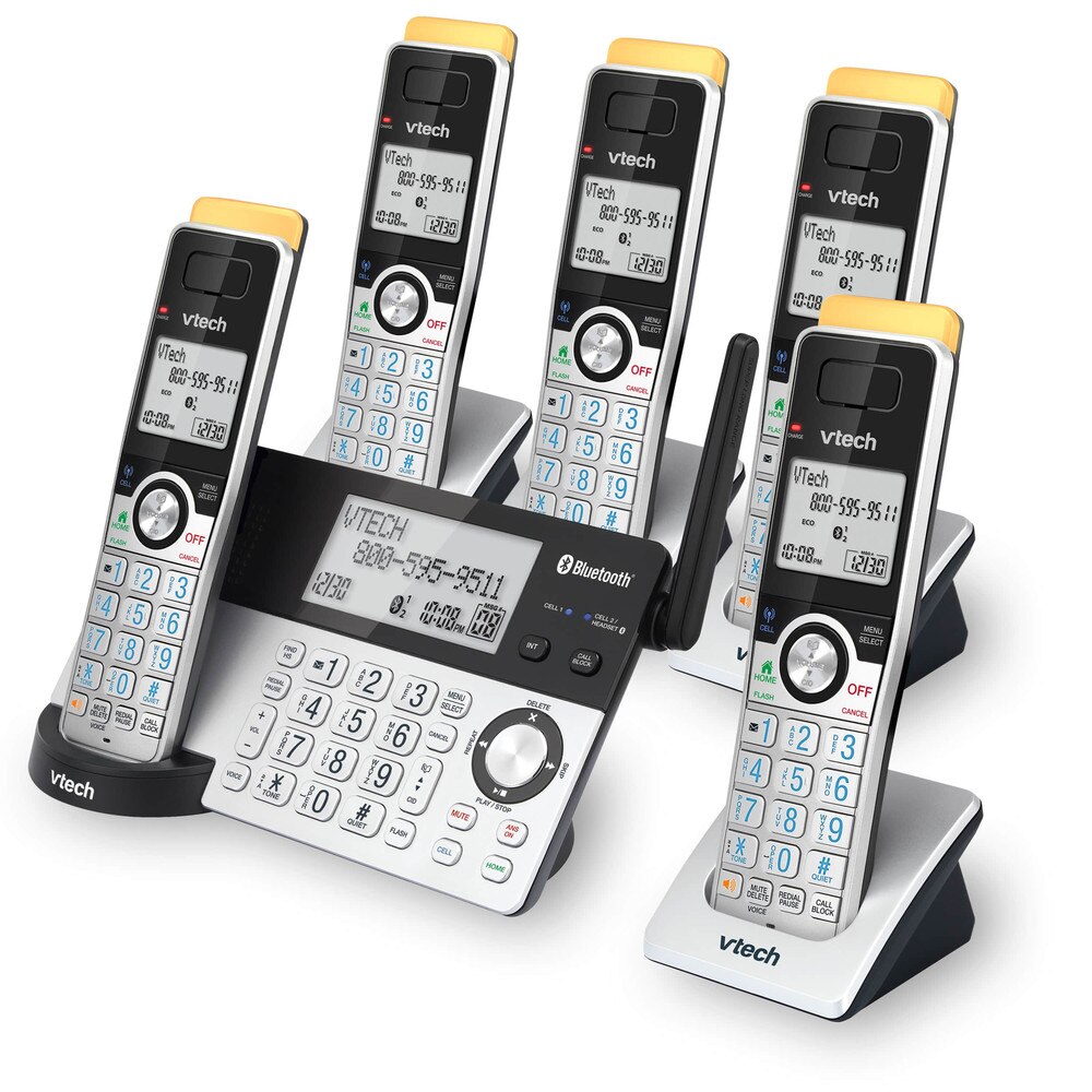 VTech IS8129-5 5-Handset Cordless Phone with Bluetooth and Answering System New 1