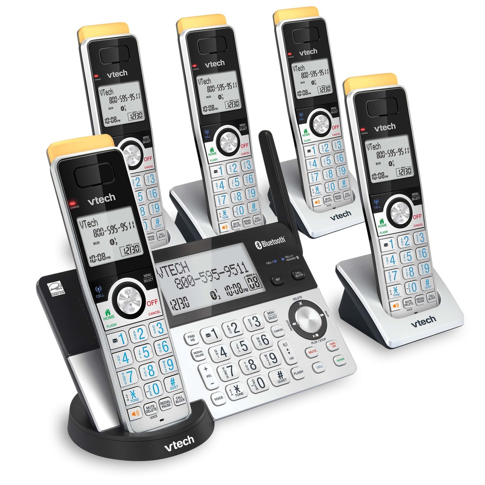 VTech IS8129-5 5-Handset Cordless Phone with Bluetooth and Answering System New 3