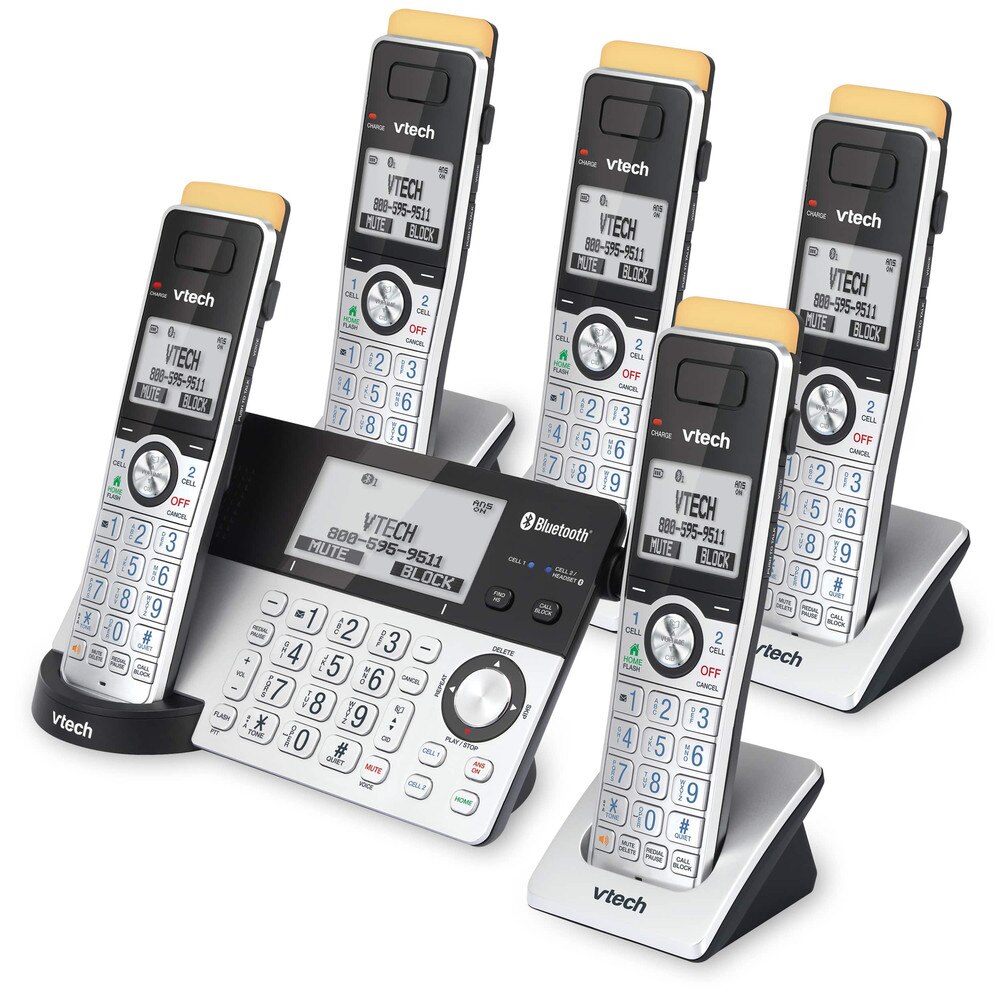 VTech IS8151-5 5-Handset Expandable Cordless Phone with Bluetooth and Answering System New 1