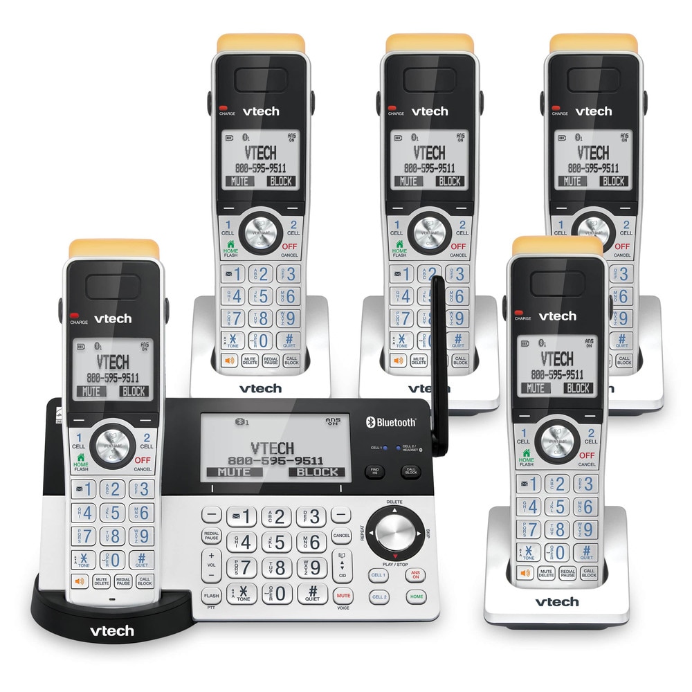 VTech IS8151-5 5-Handset Expandable Cordless Phone with Bluetooth and Answering System New 2