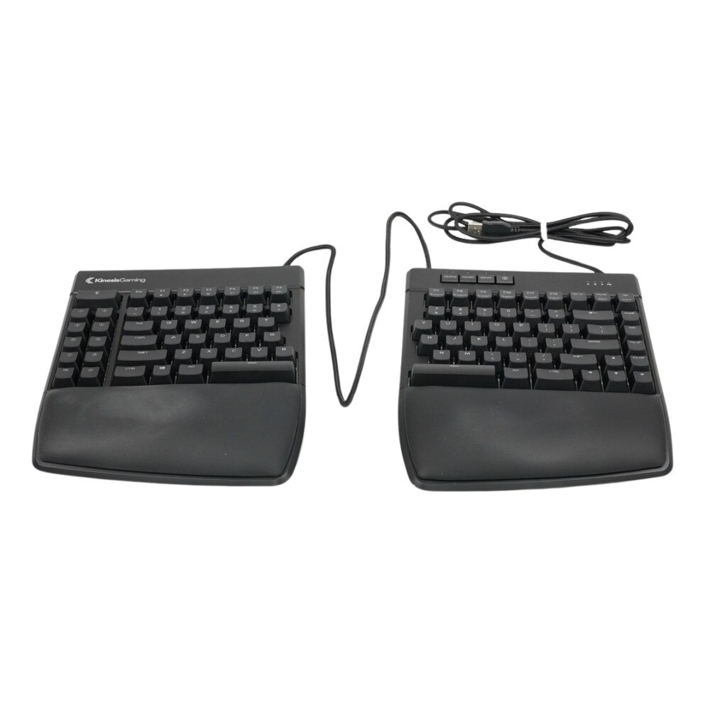 Kinesis Freestyle Edge RGB keyboard key switch Cherry MX Silver (KB975-SIL) Like New 1