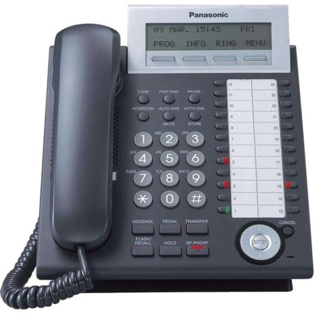 Panasonic Phone Black (KX-DT333-B) Like New 1