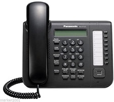 Panasonic KX-DT521 Digital Phone in sleek black finish, ideal for business and office communication