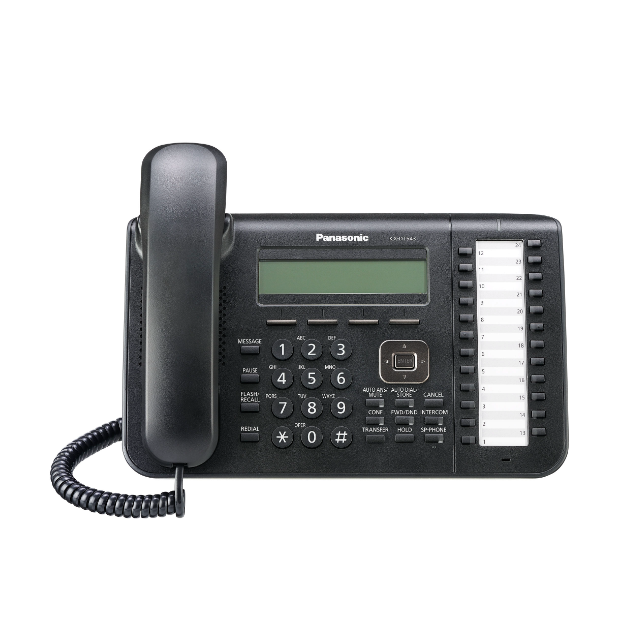 Panasonic KX-DT543-B 3-Line Display Digital Telephone (Black