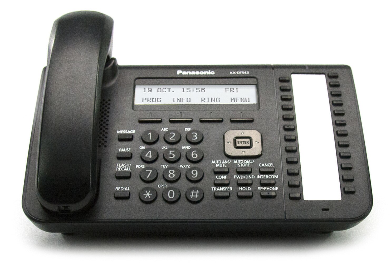 Panasonic KX-DT543-BX Digital Telephone with 3-Line Display Black | Like New 2