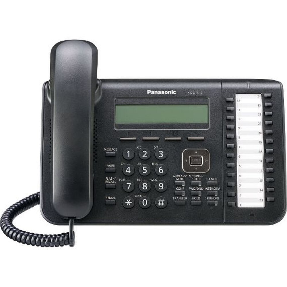 Panasonic KX-NT553-B 3-Line Display Executive IP Telephone (Black) Like New 2