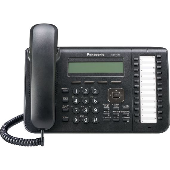 Panasonic KX-NT553-B 12-Button IP Display Speakerphone (Black) | New