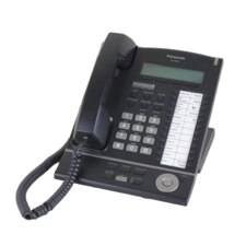 Panasonic KX-T7633-B 24-Button Digital Display Phone Black Like New 1
