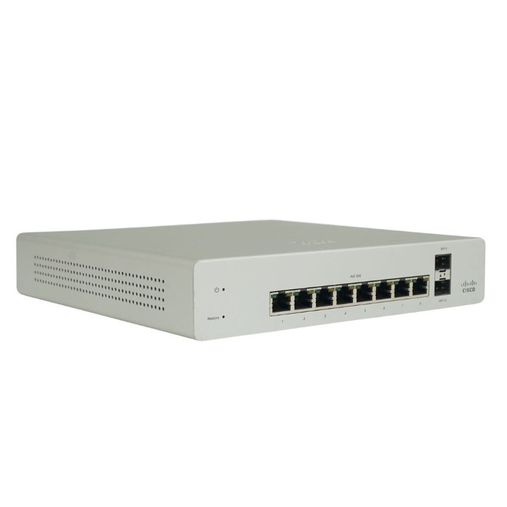 Cisco Meraki MS220 8-Port Cloud Managed PoE+ Gigabit Switch (MS220-8P-HW) Like New 3