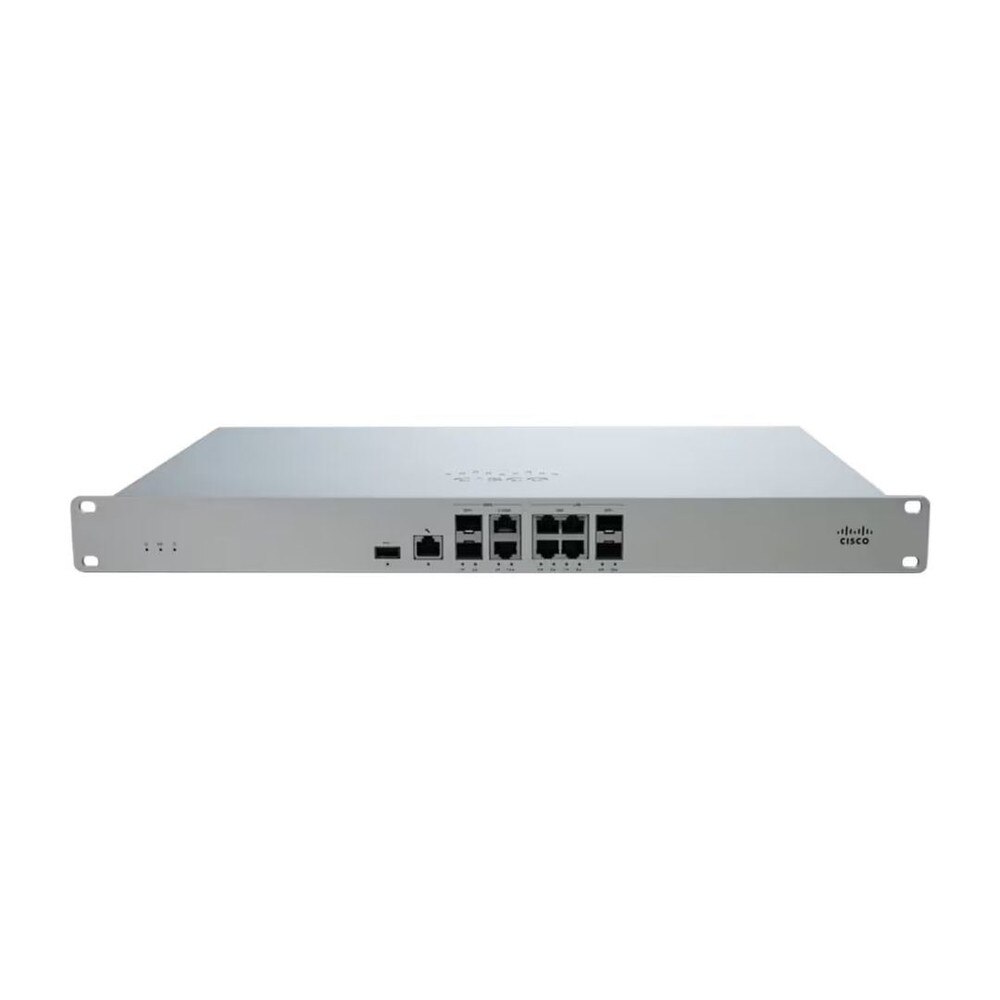 Image of Cisco Meraki MX95 Cloud Managed Firewall Security Appliance (MX95-HW-N) featuring advanced security and SD-WAN capabilities for enterprise environments.