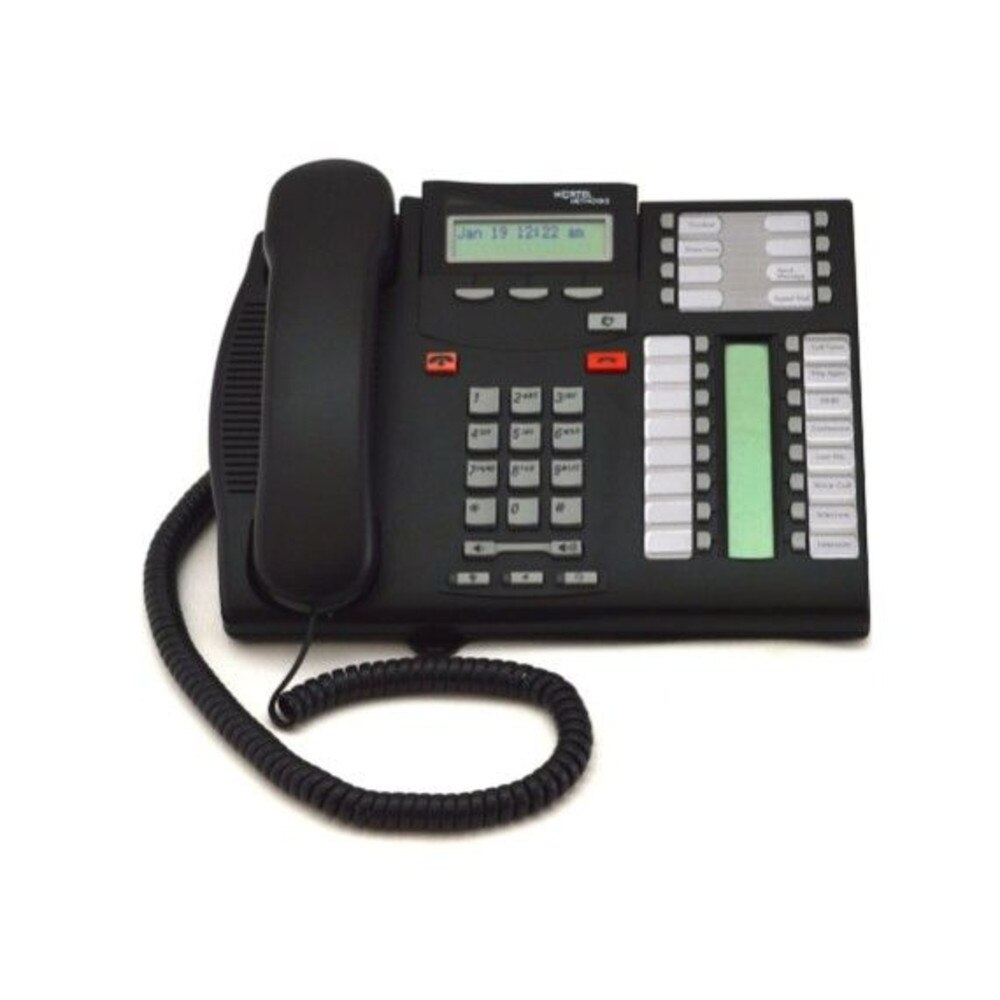 Nortel Norstar T7316e Telephone Charcoal (NT8B27JAAAE6) Like New 1