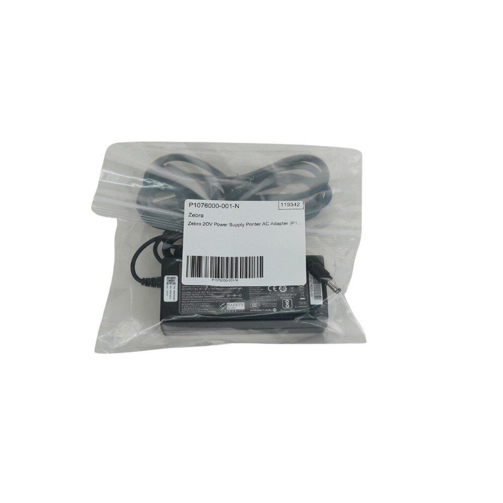 Zebra FSP060-RPBA 60W 20V 3.0A AC Power Adapter Charger (P1076000-001) New 3