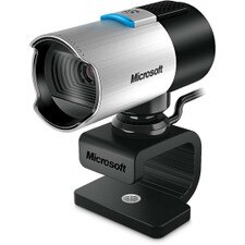 Microsoft LifeCam Studio Webcam (Q2F-00013) featuring 1080p HD video, autofocus lens, and USB connectivity for professional video calls