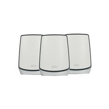 Netgear Orbi RBK853 AX6000 Tri-Band Mesh WiFi 6 System (3-pack) - White (RBK853-100NAS) New Open Box 1