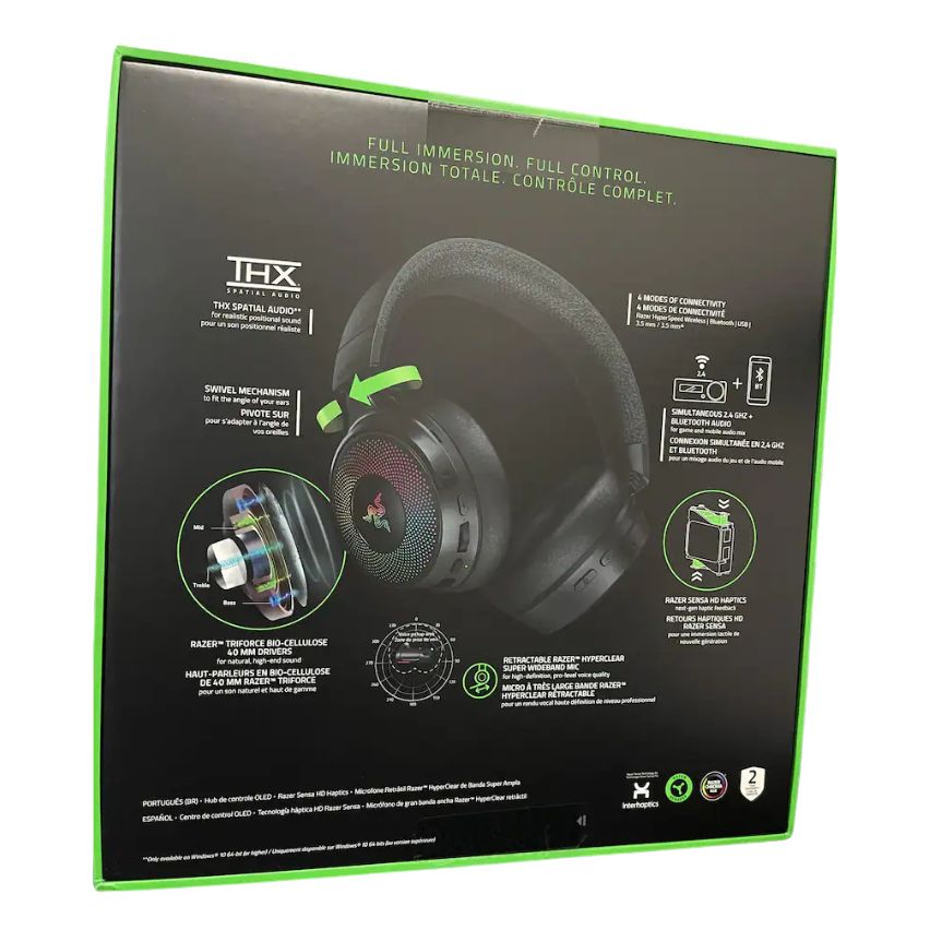 Razer Kraken V4 Pro Wireless RGB Gaming Headset (RZ04-05160100