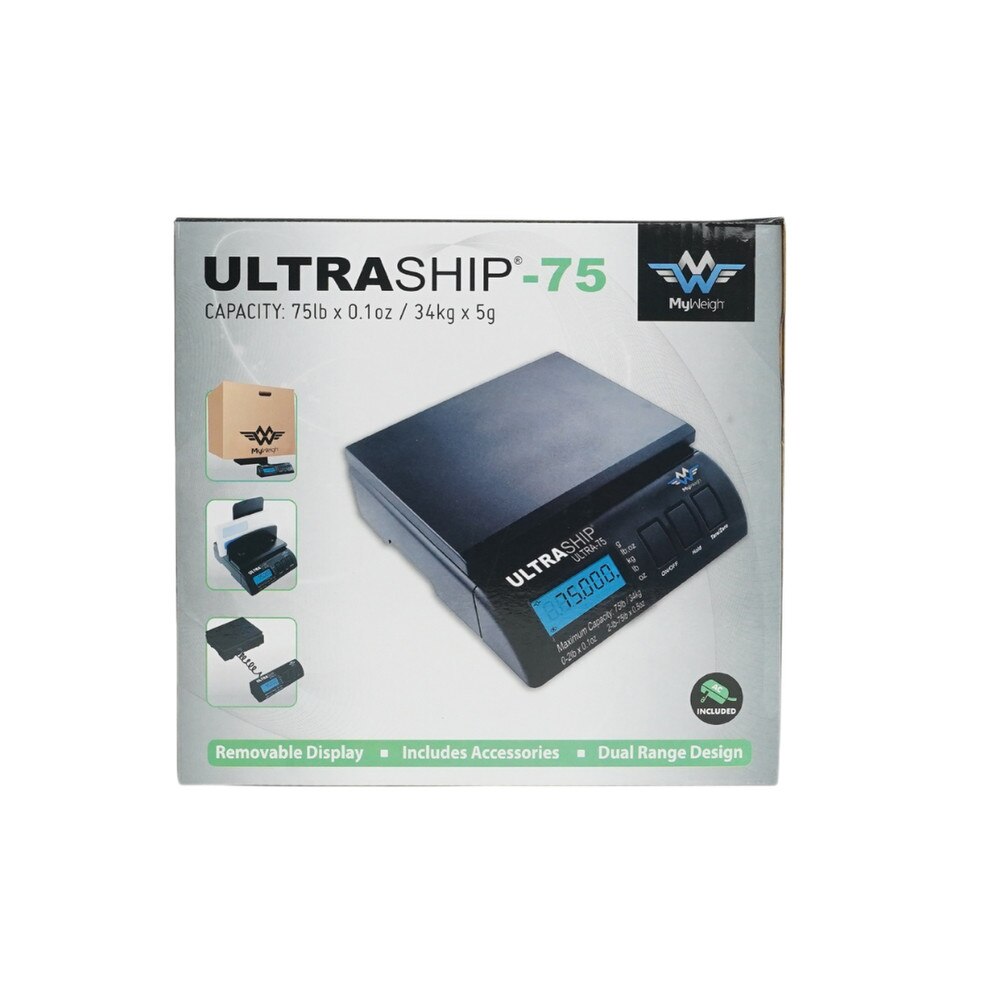 My Weigh UltraShip 75 Digital Shipping Scale (SCMULTRA75BLK) New 6