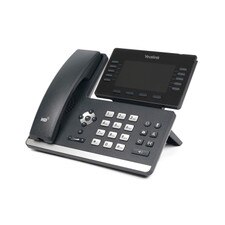 Yealink SIP-T54W IP Phone with adjustable 4.3-inch color LCD screen, built-in Bluetooth and Wi-Fi, HD Voice, and USB call recording capabilities.