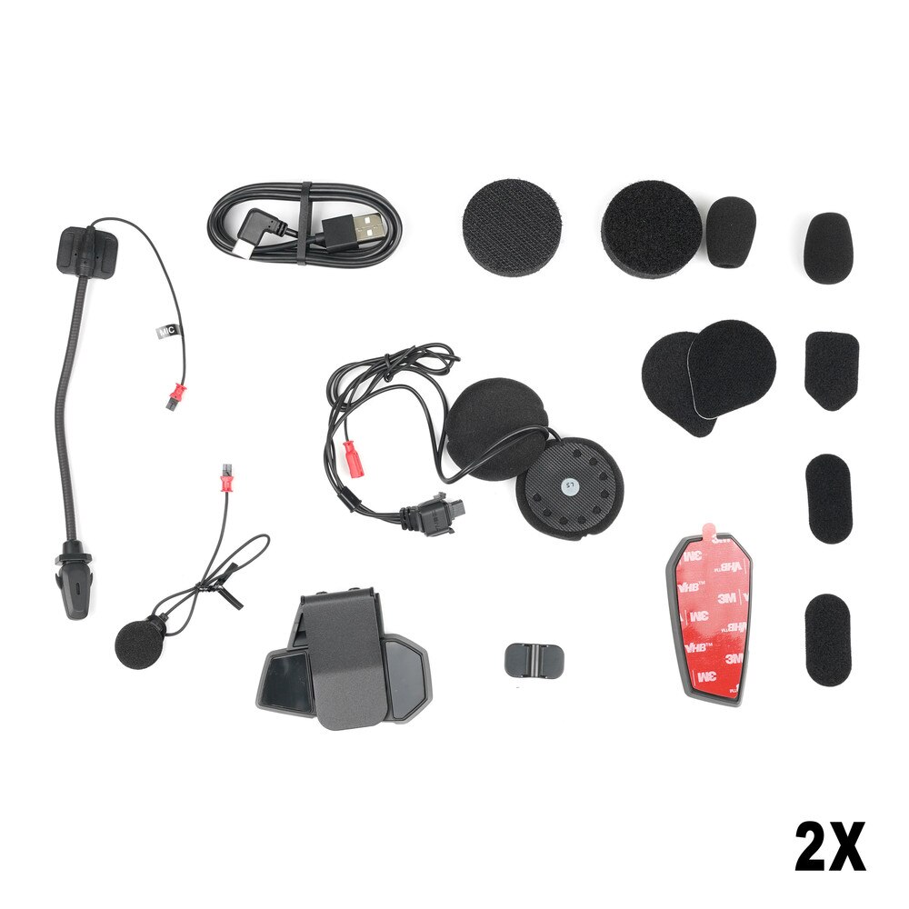 Sena SPIDER-ST1-10D SPIDER ST1 Motorcycle Mesh Communication System Dual Pack New 4