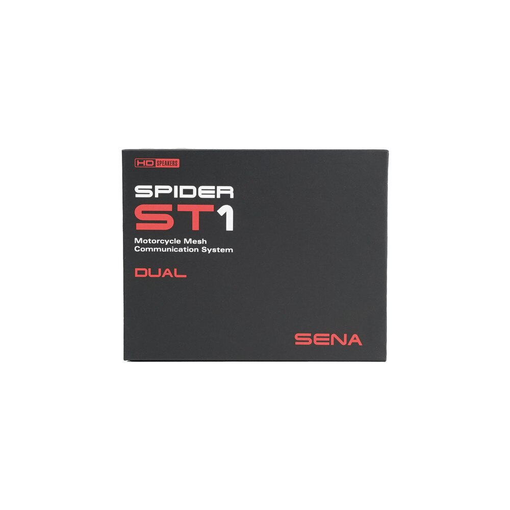 Sena SPIDER-ST1-10D SPIDER ST1 Motorcycle Mesh Communication System Dual Pack New 6
