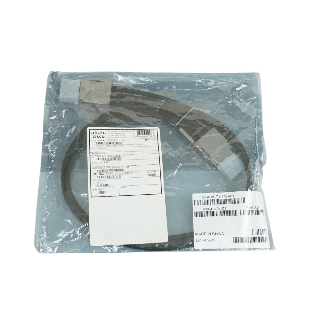 Cisco C3850 1M Type 1 Stacking Cable (STACK-T1-1M) New 3