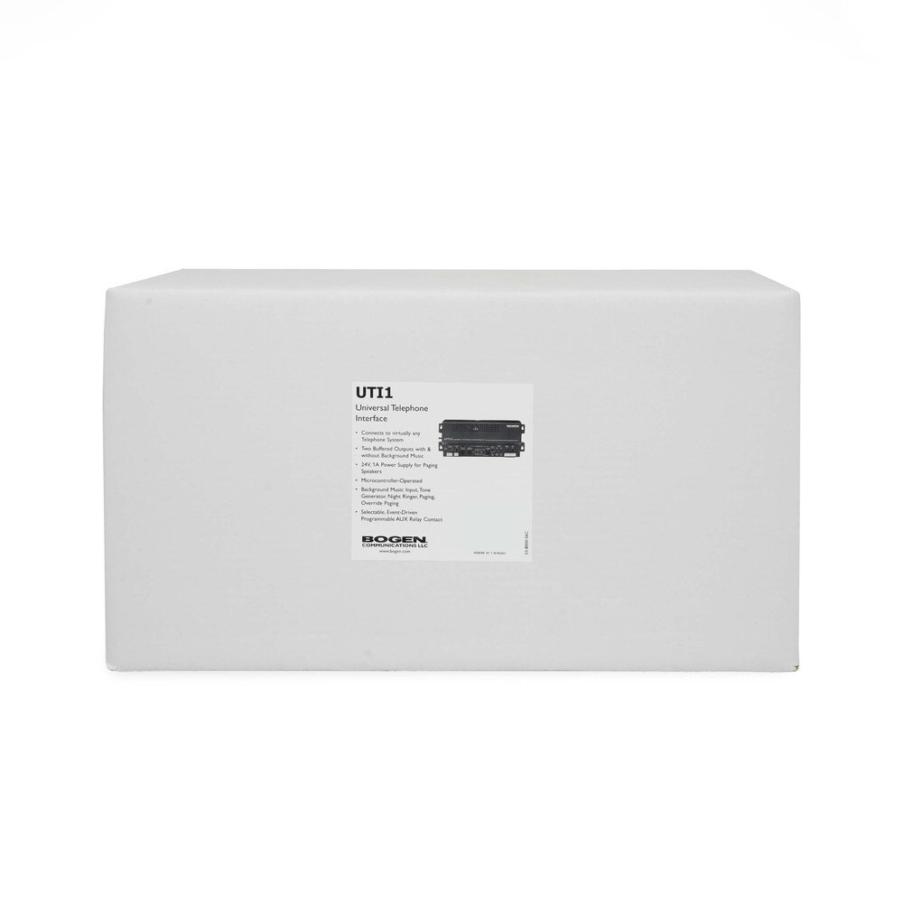 Bogen UTI1 Single-Zone Universal Telephone Interface New 4
