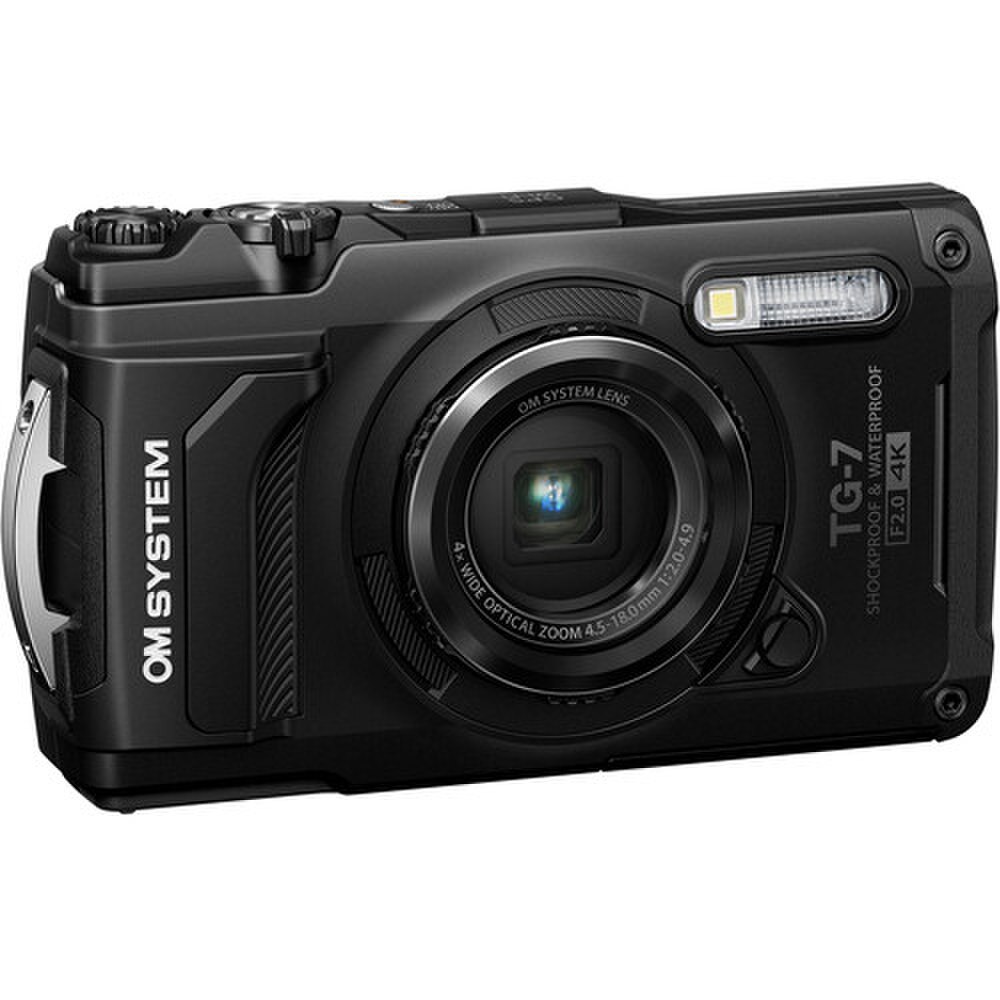 OM SYSTEM Tough TG-7 Digital Camera Black (V110030BU000) New 3