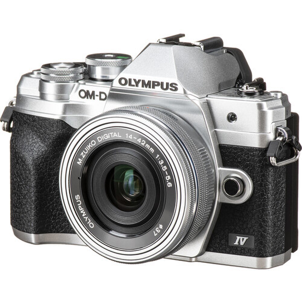 Olympus OM-D E-M10 Mark IV Mirrorless Digital Camera Silver (V207132SU000) New 1