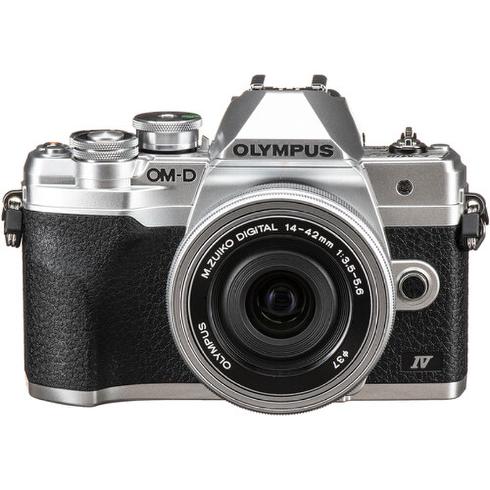 Olympus OM-D E-M10 Mark IV Mirrorless Digital Camera Silver (V207132SU000) New 2