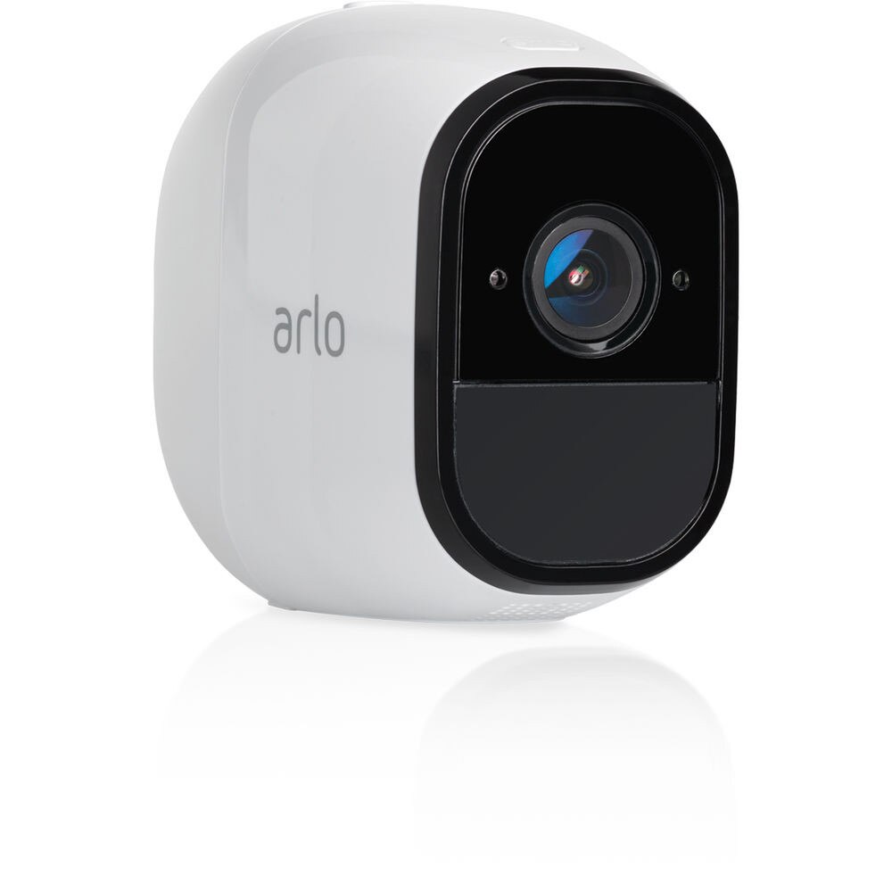 Arlo VMC4030P Pro 2 camera showcasing its sleek design and versatile mounting options, perfect for high-definition indoor and outdoor surveillance.