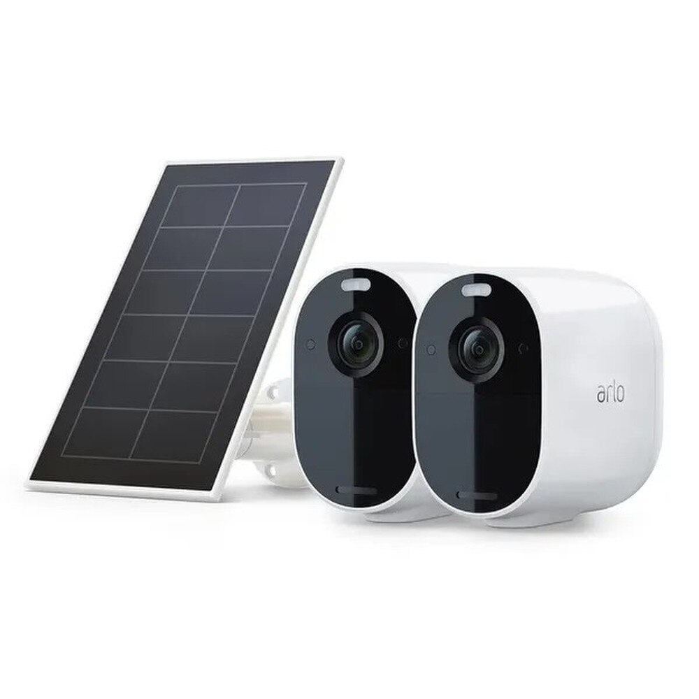Arlo Essential Wireless Outdoor Spotlight Camera with Solar Panel (VMK2230-100NAS) | Like New 1