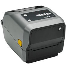 Zebra ZD62043-T01F00EZ desktop label printer, delivering high-resolution prints for healthcare and retail labeling.